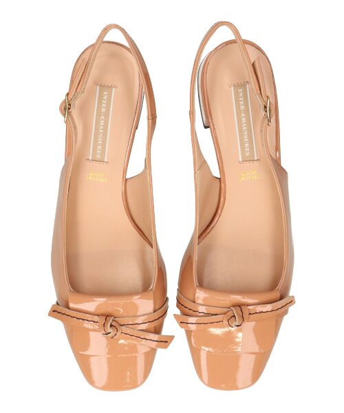 INTER-CHAUSSURES / インター ショシュール パンプス | 【INTER-CHAUSSURES】スクエアトウチャンキーヒールバックバンド | 詳細13