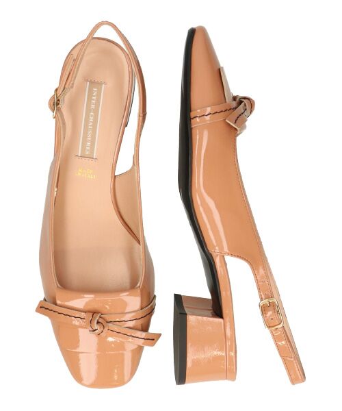 INTER-CHAUSSURES / インター ショシュール パンプス | 【INTER-CHAUSSURES】スクエアトウチャンキーヒールバックバンド | 詳細15