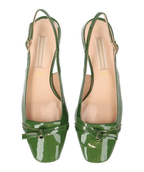 INTER-CHAUSSURES / インター ショシュール パンプス | 【INTER-CHAUSSURES】スクエアトウチャンキーヒールバックバンド | 詳細20