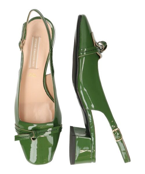 INTER-CHAUSSURES / インター ショシュール パンプス | 【INTER-CHAUSSURES】スクエアトウチャンキーヒールバックバンド | 詳細22