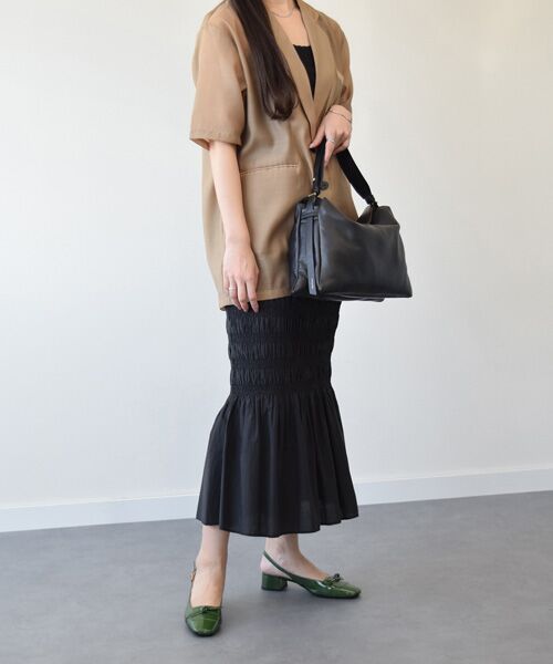 INTER-CHAUSSURES / インター ショシュール パンプス | 【INTER-CHAUSSURES】スクエアトウチャンキーヒールバックバンド | 詳細24