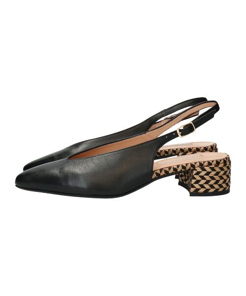 INTER-CHAUSSURES / インター ショシュール パンプス | 【INTER-CHAUSSURES】ポインテッドトウVカットバックバンド | 詳細2