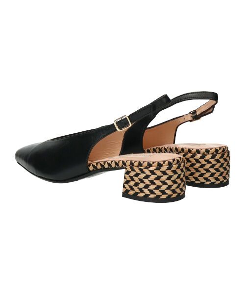 INTER-CHAUSSURES / インター ショシュール パンプス | 【INTER-CHAUSSURES】ポインテッドトウVカットバックバンド | 詳細3