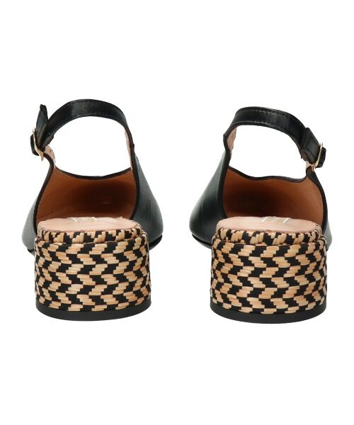 INTER-CHAUSSURES / インター ショシュール パンプス | 【INTER-CHAUSSURES】ポインテッドトウVカットバックバンド | 詳細4