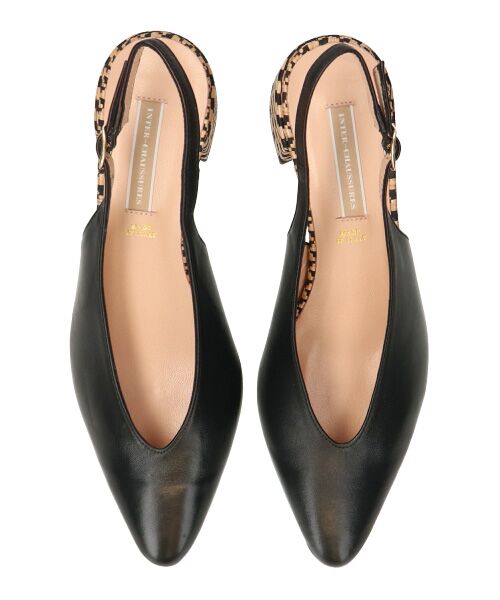 INTER-CHAUSSURES / インター ショシュール パンプス | 【INTER-CHAUSSURES】ポインテッドトウVカットバックバンド | 詳細5