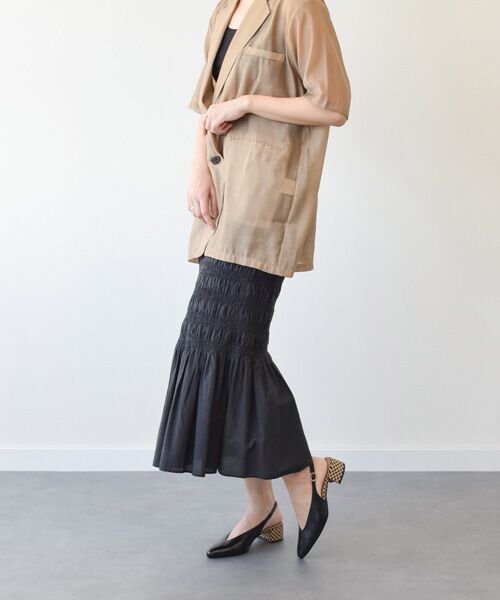 INTER-CHAUSSURES / インター ショシュール パンプス | 【INTER-CHAUSSURES】ポインテッドトウVカットバックバンド | 詳細9