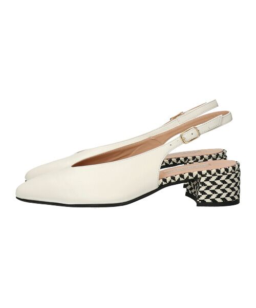 INTER-CHAUSSURES / インター ショシュール パンプス | 【INTER-CHAUSSURES】ポインテッドトウVカットバックバンド | 詳細11