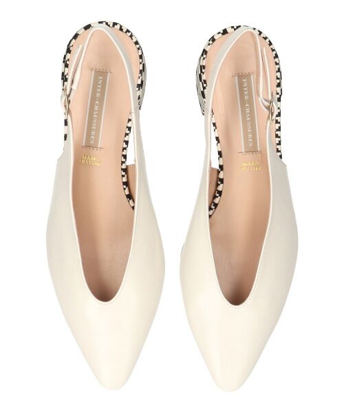 INTER-CHAUSSURES / インター ショシュール パンプス | 【INTER-CHAUSSURES】ポインテッドトウVカットバックバンド | 詳細14