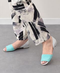 INTER-CHAUSSURES / インター ショシュール パンプス | 【INTER-CHAUSSURES】異素材コンビオープントウパンプス