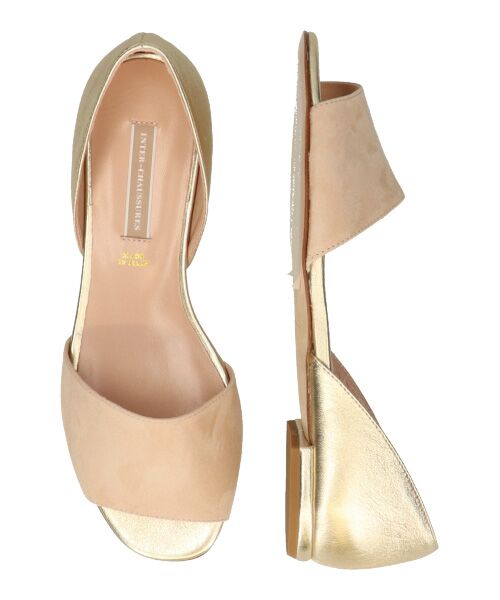 INTER-CHAUSSURES / インター ショシュール パンプス | 【INTER-CHAUSSURES】異素材コンビオープントウパンプス | 詳細7