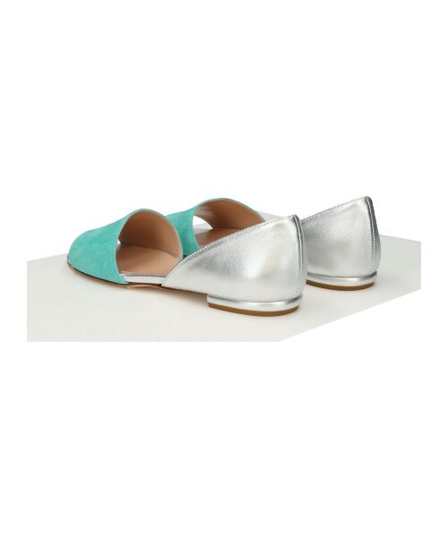 INTER-CHAUSSURES / インター ショシュール パンプス | 【INTER-CHAUSSURES】異素材コンビオープントウパンプス | 詳細12