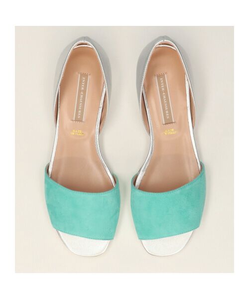 INTER-CHAUSSURES / インター ショシュール パンプス | 【INTER-CHAUSSURES】異素材コンビオープントウパンプス | 詳細14