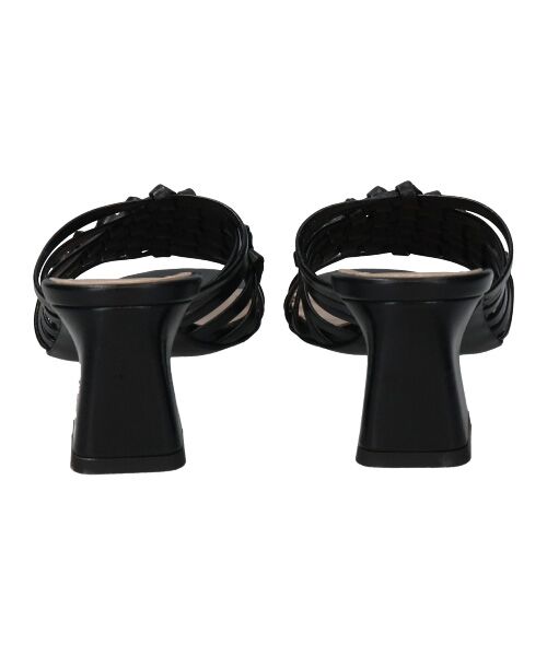 INTER-CHAUSSURES / インター ショシュール サンダル | 【INTER-CHAUSSURES】ラウンドトウフレアヒールノットサンダル | 詳細4