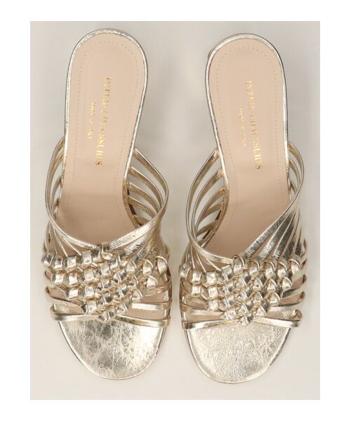 INTER-CHAUSSURES / インター ショシュール サンダル | 【INTER-CHAUSSURES】ラウンドトウフレアヒールノットサンダル | 詳細14