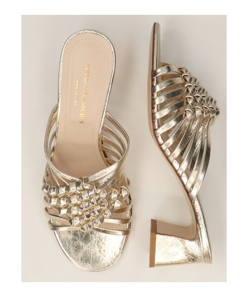 INTER-CHAUSSURES / インター ショシュール サンダル | 【INTER-CHAUSSURES】ラウンドトウフレアヒールノットサンダル | 詳細16