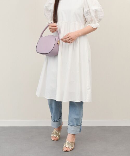 INTER-CHAUSSURES / インター ショシュール サンダル | 【INTER-CHAUSSURES】ラウンドトウフレアヒールノットサンダル | 詳細18