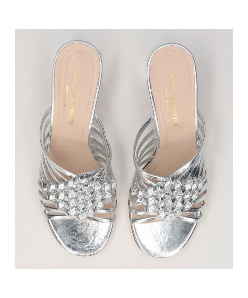 INTER-CHAUSSURES / インター ショシュール サンダル | 【INTER-CHAUSSURES】ラウンドトウフレアヒールノットサンダル | 詳細23