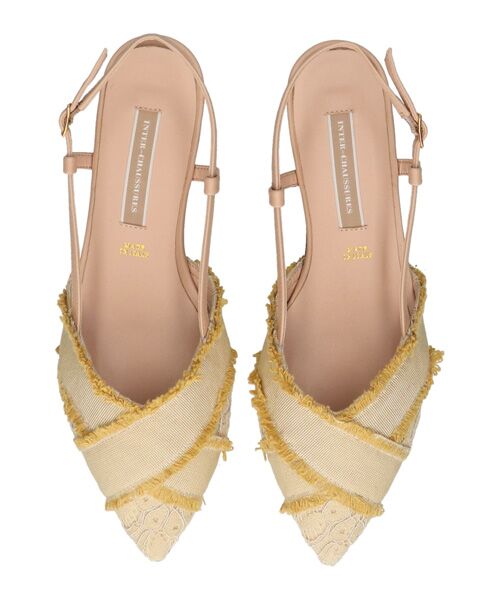 INTER-CHAUSSURES / インター ショシュール パンプス | 【INTER-CHAUSSURES】ポインテッドトウローヒールバックバンド | 詳細10