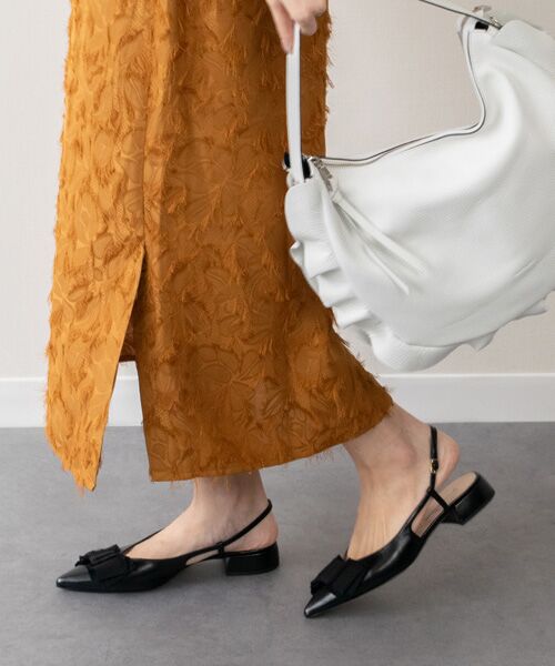 INTER-CHAUSSURES / インター ショシュール パンプス | 【INTER-CHAUSSURES】リボンバックバンドポインテッドパンプス | 詳細8