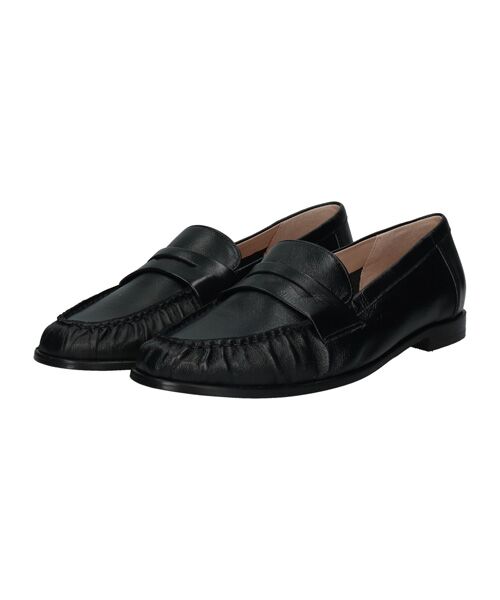 INTER-CHAUSSURES / インター ショシュール ビジネス・ドレスシューズ | 【INTER-CHAUSSURES】ラウンドトウフラットローファー | 詳細1