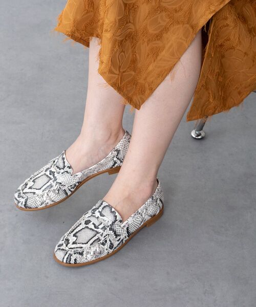 INTER-CHAUSSURES / インター ショシュール ビジネス・ドレスシューズ | 【INTER-CHAUSSURES】ラウンドトウフラットローファー | 詳細15