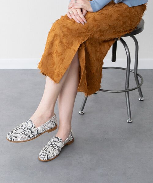 INTER-CHAUSSURES / インター ショシュール ビジネス・ドレスシューズ | 【INTER-CHAUSSURES】ラウンドトウフラットローファー | 詳細16