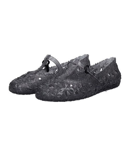 INTER-CHAUSSURES / インター ショシュール フラットシューズ | 【Melissa】TストラップPVCバレエ（ブラック）