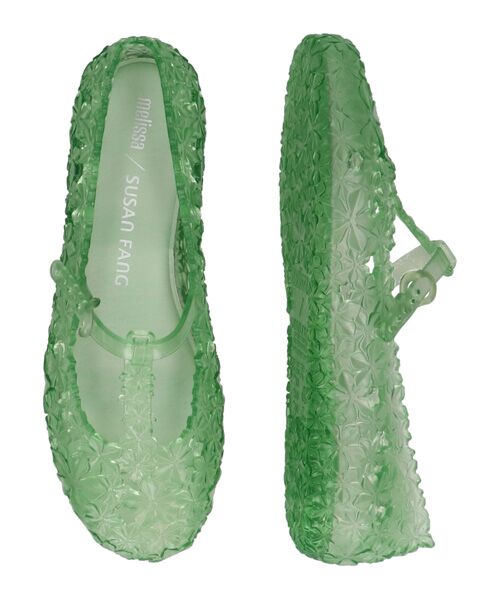 INTER-CHAUSSURES / インター ショシュール フラットシューズ | 【Melissa】TストラップPVCバレエ（グリーン）