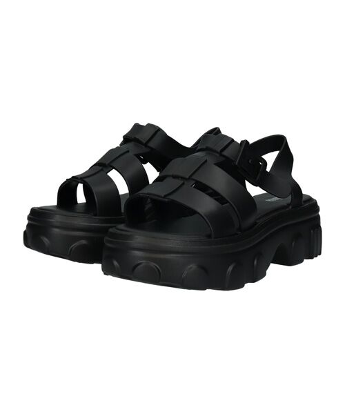 INTER-CHAUSSURES / インター ショシュール サンダル | 【Melissa】厚底PVCサンダル（ブラック）