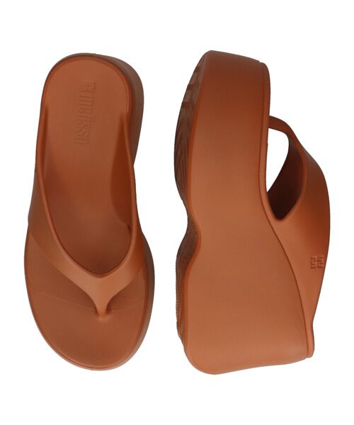 INTER-CHAUSSURES / インター ショシュール サンダル | 【Melissa】厚底トングサンダル（ブラウン）