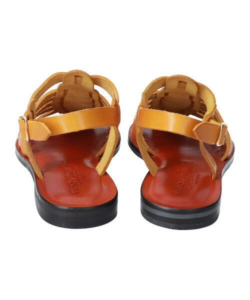 INTER-CHAUSSURES / インター ショシュール サンダル | 【CORSO ROMA，9】レザーグルカフラットサンダル | 詳細8