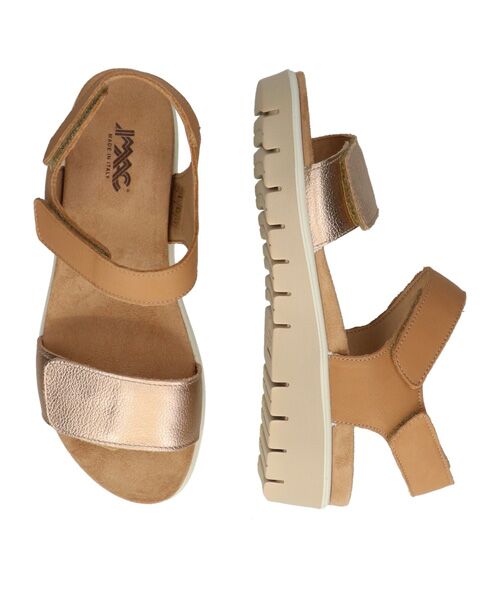 INTER-CHAUSSURES / インター ショシュール サンダル | 【IMAC】ラインストーンベルトフットベッドサンダル | 詳細6