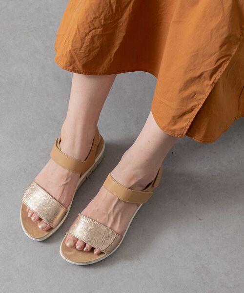 INTER-CHAUSSURES / インター ショシュール サンダル | 【IMAC】ラインストーンベルトフットベッドサンダル | 詳細8