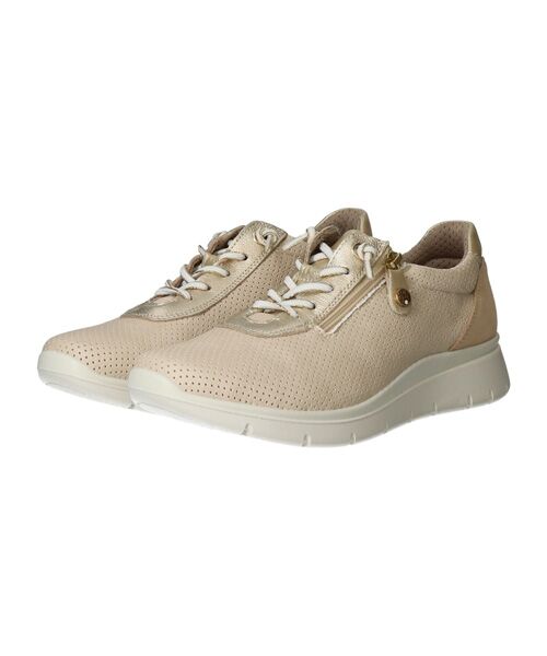 INTER-CHAUSSURES / インター ショシュール スニーカー | 【IMAC】サイドジップスニーカー（ベージュコンビ）