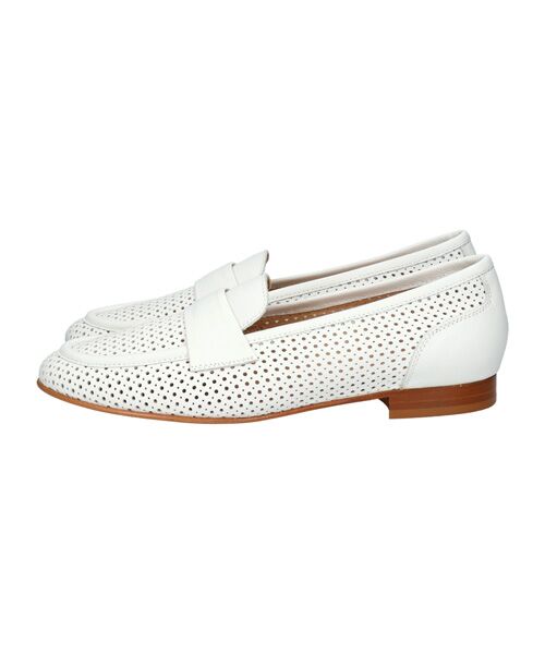INTER-CHAUSSURES / インター ショシュール フラットシューズ | 【LUCA GROSSI】ラウンドトウパンチングレザーローファー | 詳細1