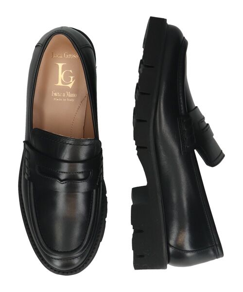 INTER-CHAUSSURES / インター ショシュール ビジネス・ドレスシューズ | 【LUCA GROSSI】ラウンドトウタンクソールローファー | 詳細6