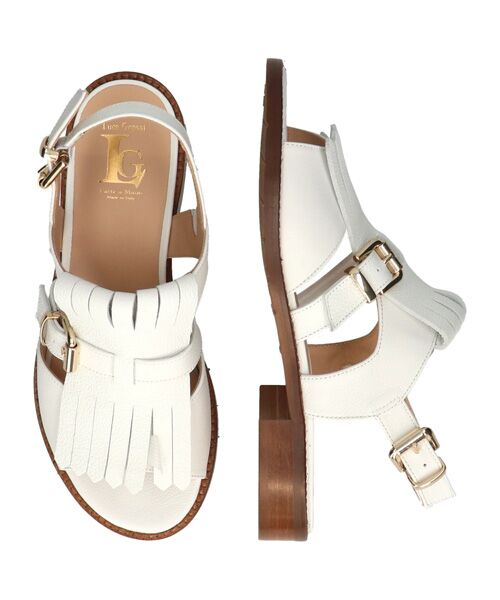 INTER-CHAUSSURES / インター ショシュール サンダル | 【LUCA GROSSI】ラウンドトウローヒールキルトバックバンド | 詳細6