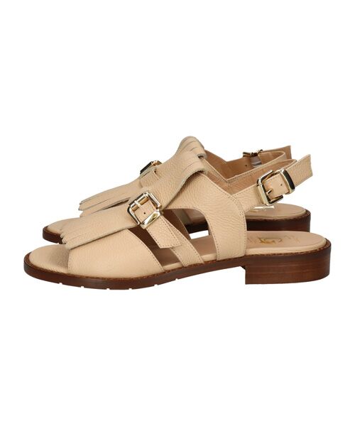 INTER-CHAUSSURES / インター ショシュール サンダル | 【LUCA GROSSI】ラウンドトウローヒールキルトバックバンド | 詳細7