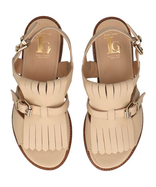 INTER-CHAUSSURES / インター ショシュール サンダル | 【LUCA GROSSI】ラウンドトウローヒールキルトバックバンド | 詳細10