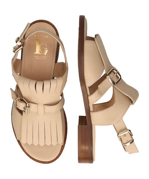 INTER-CHAUSSURES / インター ショシュール サンダル | 【LUCA GROSSI】ラウンドトウローヒールキルトバックバンド | 詳細11