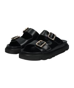 INTER-CHAUSSURES / インター ショシュール サンダル | 【LUCA GROSSI】フットベッドダブルベルトスライドサンダル