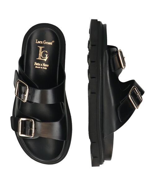 INTER-CHAUSSURES / インター ショシュール サンダル | 【LUCA GROSSI】フットベッドダブルベルトスライドサンダル | 詳細6