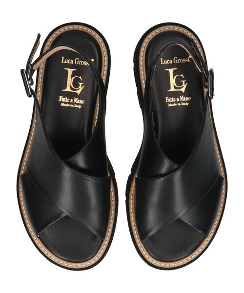 INTER-CHAUSSURES / インター ショシュール サンダル | 【LUCA GROSSI】厚底クロスベルトサンダル | 詳細4