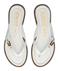 INTER-CHAUSSURES / インター ショシュール サンダル | 【ITALIAN SHOEMAKERS】レザートングフラットサンダル