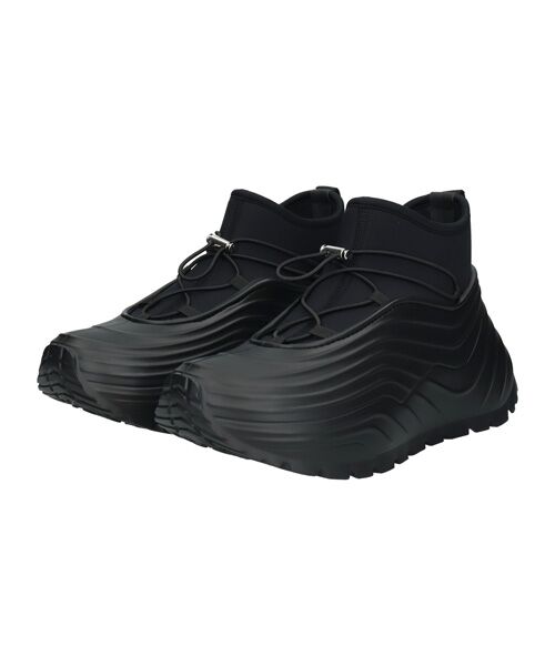 INTER-CHAUSSURES / インター ショシュール レインシューズ | 【sayyou】ハイカットレースアップレインシューズ（ブラックコンビ）