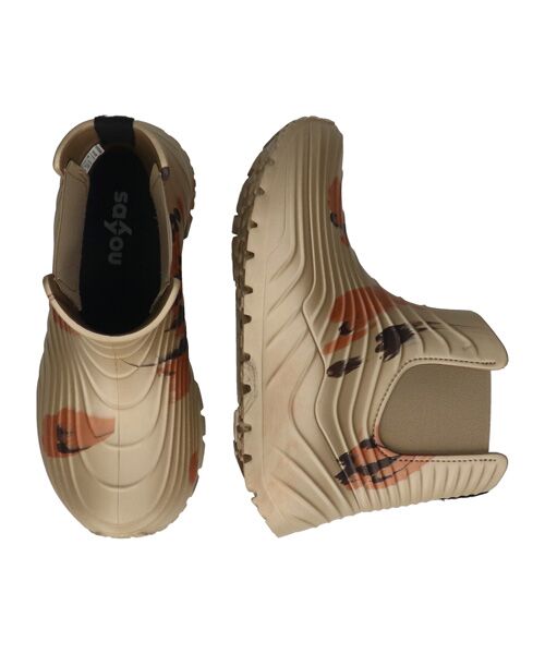 INTER-CHAUSSURES / インター ショシュール レインシューズ | 【sayyou】サイドゴアレインブーツ（ベージュコンビ）