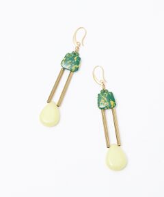 LOWELL Things / ロウェルシングス ピアス・イヤリング | ●NAKAMOL/ダブルドロップピアス