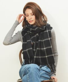 ●TWEEDMILL/大判チェックストール