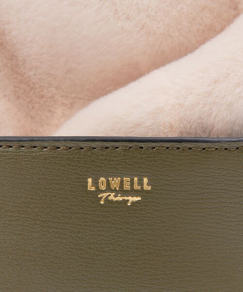 LOWELL Things / ロウェルシングス ショルダーバッグ | ファー巾着付きクリアバケツショルダー | 詳細24