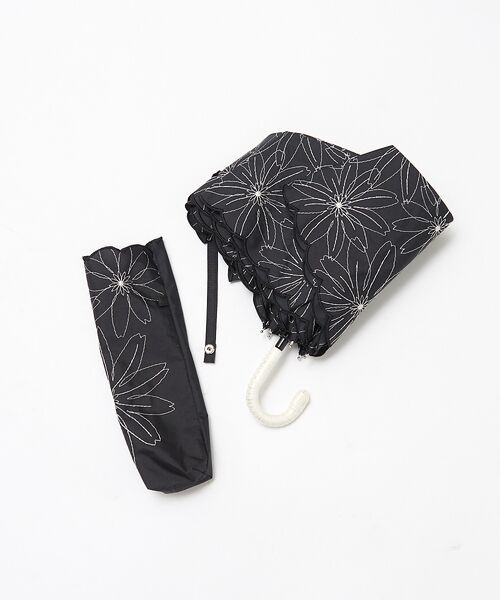 LOWELL Things / ロウェルシングス 傘 | ●マーガレット裾刺繍　折り畳み傘 | 詳細5